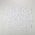 Saro Lifestyle SARO 1515.W1218B 12 x 18 in. Mari Sati Rectangle Bruges Lace Traycloth - White  Set of 4 1515.W1218B